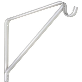 Shelf & Rod Bracket ~ White 