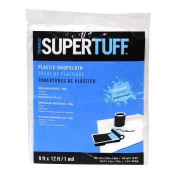 Plastic Drop Cloth, 1 mil