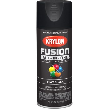 Krylon K02728007 2728 Sp Flat Black Paint