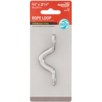 National Stainless Steel Rope Loop - 3/4" x 2-1/4"