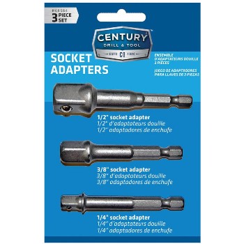 Century Drill & Tool   68584 Square Drive Socket Adaptere Set ~ 3 Piece