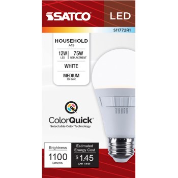 S11772 12w A19 3cct Bulb