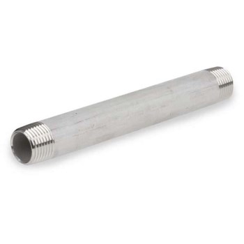 Stainless Steel Pipe Nipple - 3/8" x 6"