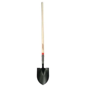 Round Point Shovel with Wooden Handle