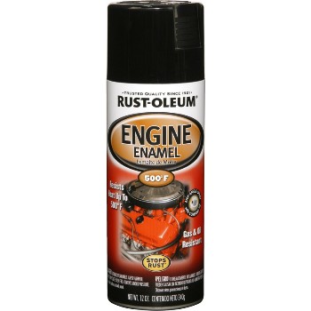 Rust-Oleum 248932 Engine Enamel, Gloss Black Spary Cans