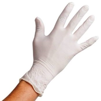 Boss 1UP1204DL Powdered Disposable Vinyl Gloves ~ Large
