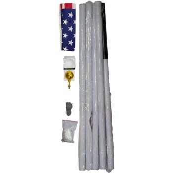 Valley Forge Flag Company Inc SFP18F-S Sfp18fs 18ft. Flag Pole W/ Flag