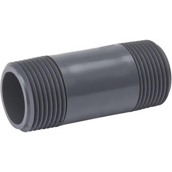 Pvc Schedule 80 Pipe Nipple ~ 1-1/4" x 12"