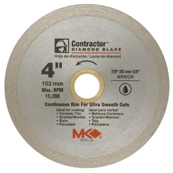 MK Diamond 167027 4in. Diamond Saw Blade