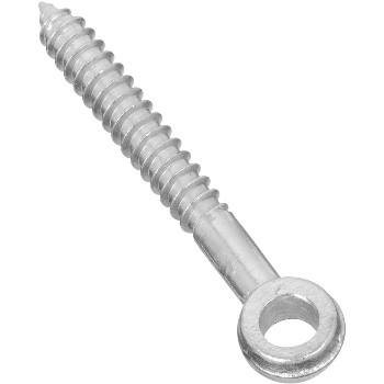 Gate Screw Eye, Zinc ~ 1/2" x 4"