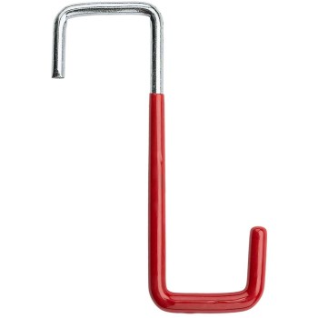 Vinyl Coated Rafter Hook, Red ~  5 3/4"