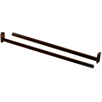 Adjustable Closet Rod, Oil-Rubbed Bronze ~ 48-72in.