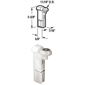 Screen Door Roller Assembly ~ Top Mount