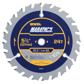 Irwin Marathon Cordless Circular Saw Blade   5-3/8"   24T