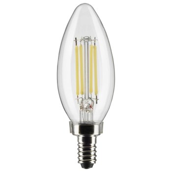 Satco 5.5W LED Torpedo Bulb, 2-Pack - Warm White