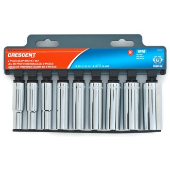 3/8 Drive 6 Point MM Socket Set