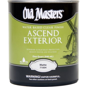 Old Masters Ascend Exterior Finish, Matte Clear  ~ 1 quart