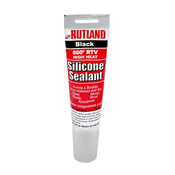 Rutland 76A High Temp RTV Silicone Sealant,  Black ~ 2.7 Oz