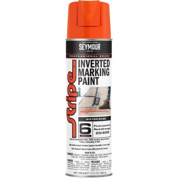 Water Based Marking Paint, Red/Orange ~ 20oz