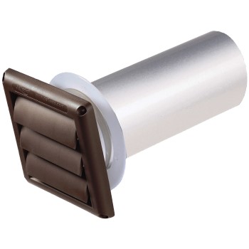 Deflect-o Svhab4 Louver Hood Pipe/collar, Brown ~ 4"