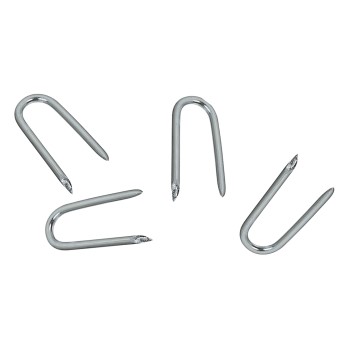 Zinc Wire Staple, Zinc Plated ~ 2 1/2"