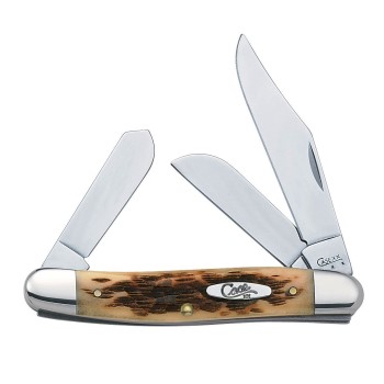 Case Knives 128 Stockman Knife - Amber Bone