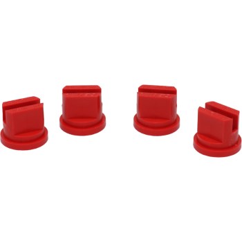 Valley 80 Deg Flat Fan Spray Tip, Red - 4.0, 4pk