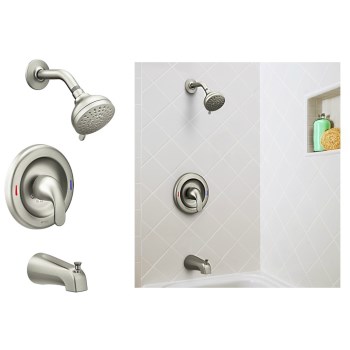 Buy The Moen 82603srn Adler Posi Temp Tub Shower Faucet Brushed