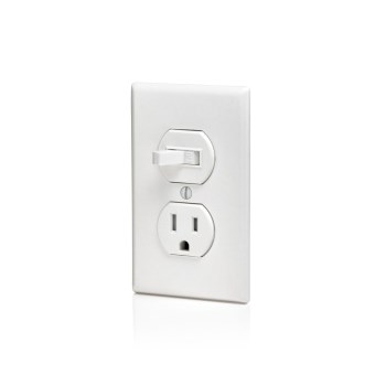 Combination Switch & Tamper Resistant Outlet, White