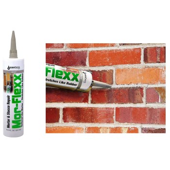 Sashco 15020 Mor-Flexx Repair Sealant Caulk,  Gray ~ 10.5 oz Tubes