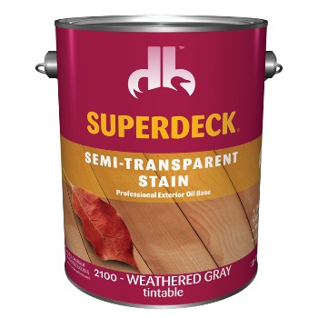 Superdeck/duckback 21004 Semi-transparent Stain, Weathered Gray ~ Gallon
