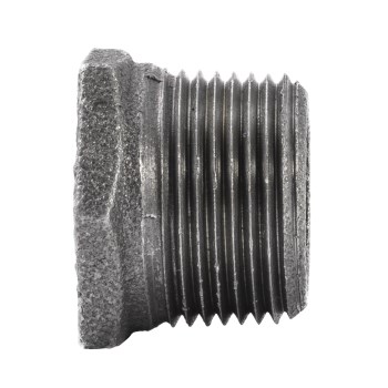 Anvil/Mueller Malleable Hex Bushing, Black - 3/8" x 1/4"