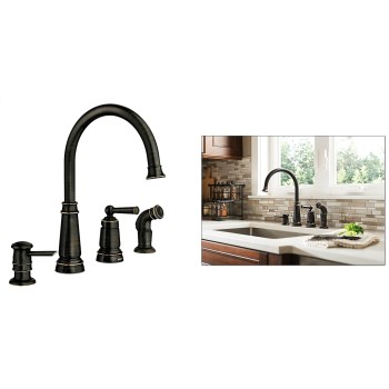 Moen 87042brb Edison Kitchen Faucet, 1 Handle ~ Oil Rub