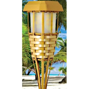 Bamboo Party Torch - Solar