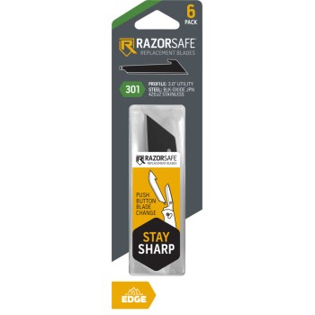 Outdoor Edge 3" RazorSafe Drop Point Blades - 6pk