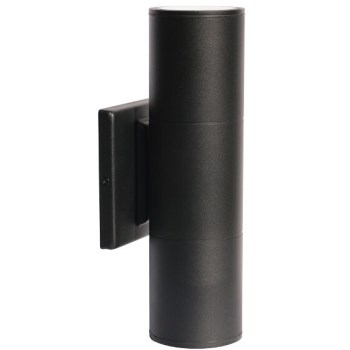 Led Blk 2-Lit Sconce