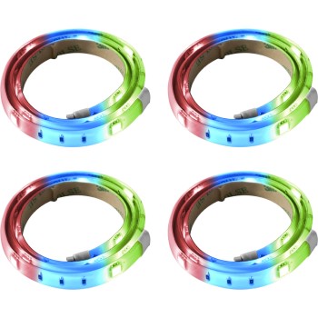 4pk 2 Led Col Strip