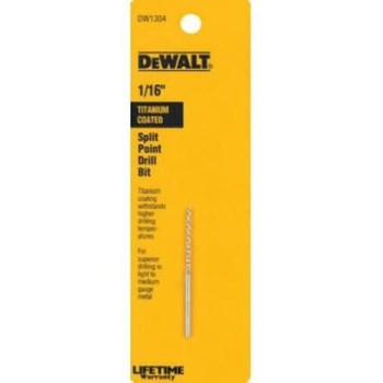 DeWalt DW1304 Titanium Bit, 1/16 inch