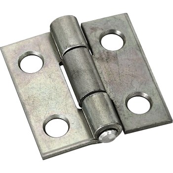 Non-removable Pin Hinges,  Zinc Plated ~ 1"
