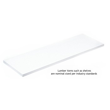 Knape & Vogt 1980 WH 10X24 All Purpose Shelf, White ~ 10" x 24"