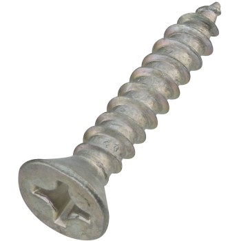 National 223982 Zinc Wood Screws, 286S ~ #12 x 1 1/4" 