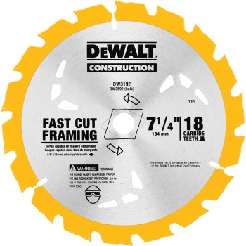 Construction Saw Blade, 7-1/4"
