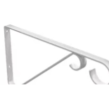 White Plant Bracket, Visual Pack 2653  9 inches
