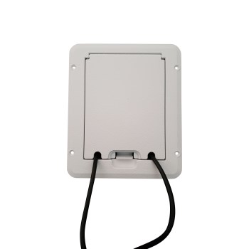 Hubbell Weatherproof Deck Outlet Cover - White