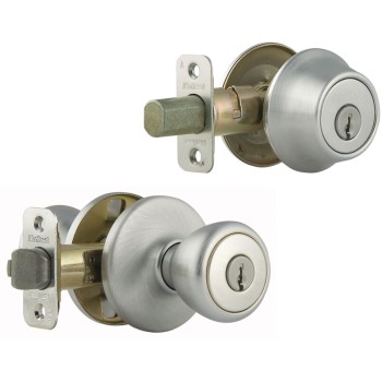 Tylo Design Series Combo Lockset,  Satin Chrome Finish 