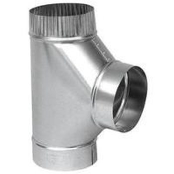 Gray Metal - 8" Galvanized Furnace Pipe Tee