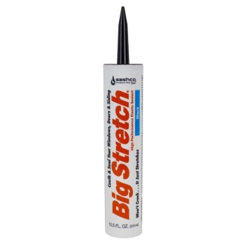 Big Stretch Acrylic Rubber Sealant, Black - 10.5 oz
