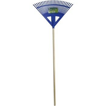 World &amp; Main/Cranbury  104980 Wood Handle Poly Leaf Rake ~ 24"