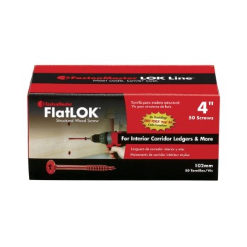 FlatLok Structural Wood Screws - 4", 50pk