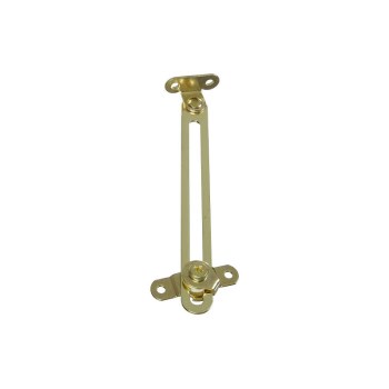 Brass Friction Lid Support,  Brass Finish ~ 5 1/8"